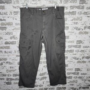 Lapco FR Cargo Pants Mens 40x30 9oz. 100% Cotton Twill Gray Work Flame Resistant